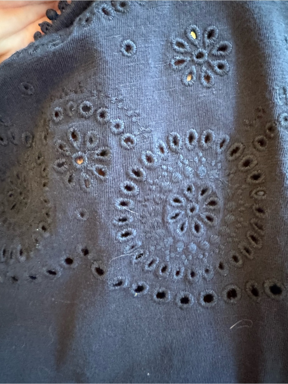 Tommy Bahama Navy Knit Short Sleeve Shift Dress - Picture 11 of 14